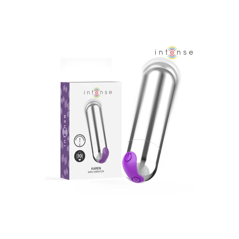 Intense - Karen Mini Vibratório Recarregável Prata