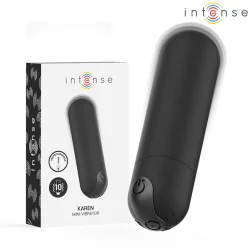 Intense - Karen Mini Vibratório Bullet Recarregável Preto