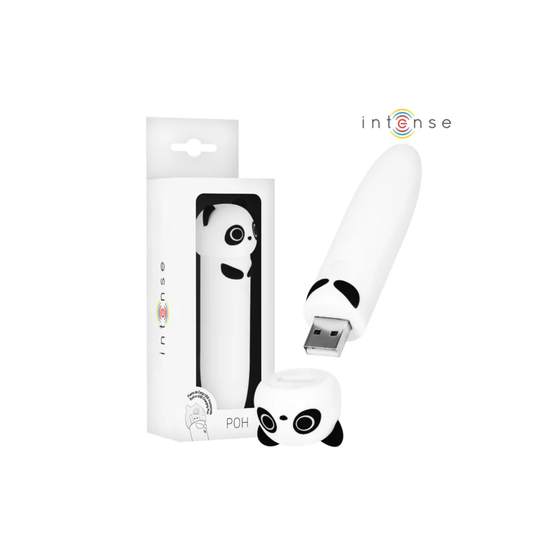 Intense - Poh Panda Vibrating Bullet USB Recarregável 10 x 2,2 Cm