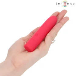Intense- Symone USB Recarregável Vibratória Bullet 8 Vibrações Vermelho 10 x 2,2 Cm