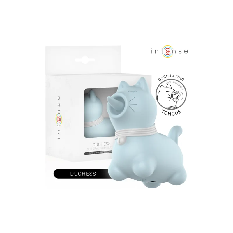 Intense - Estimulador Duchess Com Língua Giratória 360º Azul