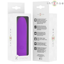Intense - Symone USB Recarregável Vibratória Bullet 8 Vibrações Roxo 10 x 2,2 Cm