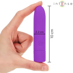 Intense - Symone USB Recarregável Vibratória Bullet 8 Vibrações Roxo 10 x 2,2 Cm