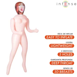 Intense Dolls - Boneca Inflável Scarlett Com Três Orifícios