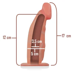 Intense - Arnês Oco Com Dildo 18 X 3,5 Cm