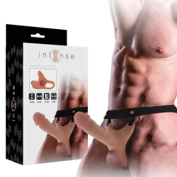 Intense - Arnês Oco Com Dildo De Silicone 16 X 3,5 Cm