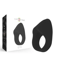 Intense - Anel Vibrador Recarregável Oto Preto