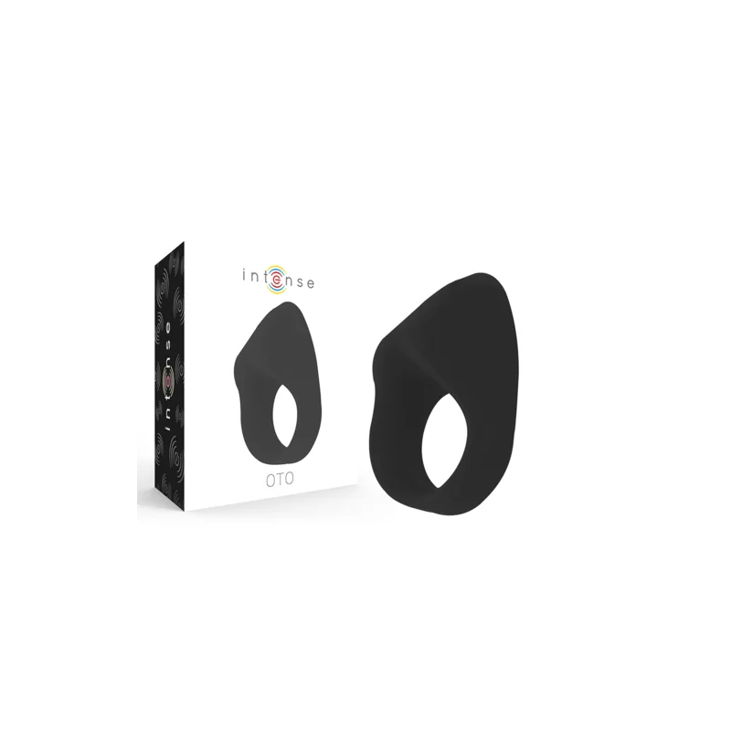 Intense - Anel Vibrador Recarregável Oto Preto