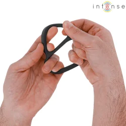Intense - Bobby Duplo Anel De Silicone Para Pênis Preto