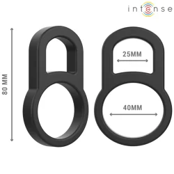 Intense - Bobby Duplo Anel De Silicone Para Pênis Preto