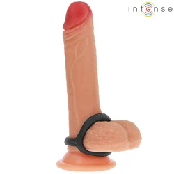 Intense - Carson Anel De Pênis Duplo De Silicone Preto Modelo 4