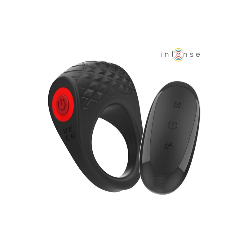 Intense - Clover Vibrador Anel Pénis 10 Vibrações Preto