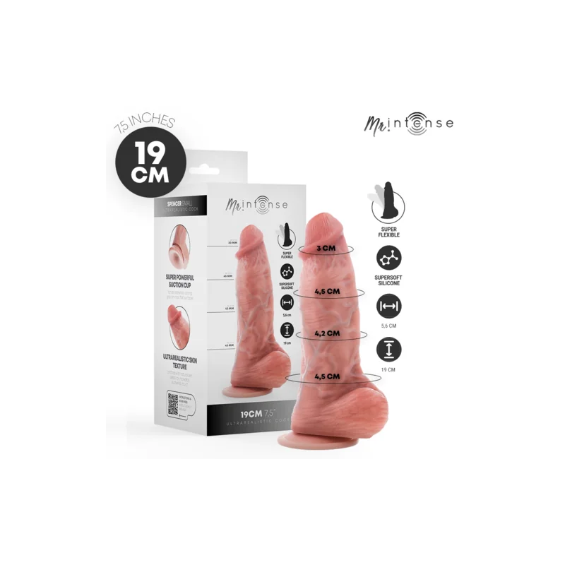 Mr Intense - Pequeno Dildo De Silicone Spencer 19 CM -Ø- 4,5 Cm