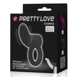 Pretty Love - Cobra Anel Vibrador Preto