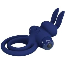 Pretty Love - Darey Anel Vibrante Duplo Coelho Azul