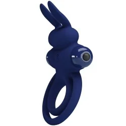 Pretty Love - Darey Anel Vibrante Duplo Coelho Azul