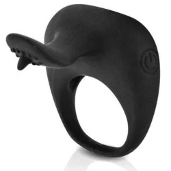 Pretty Love - Thimble Anel Vibrador Preto