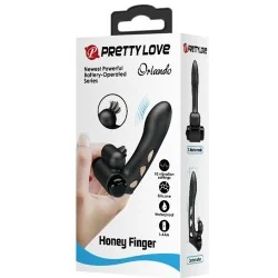 Pretty Love - Capa De Dedo Vibrador Preto Orlando