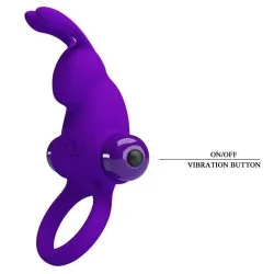 Pretty Love - Anel Vibrador I Coelho Para Pénis Roxo