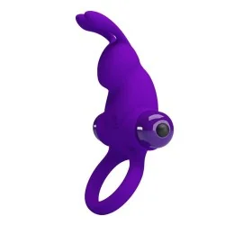 Pretty Love - Anel Vibrador I Coelho Para Pénis Roxo