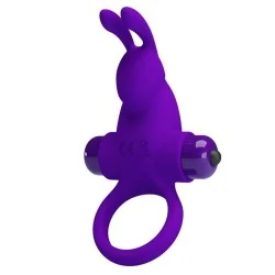 Pretty Love - Anel Vibrador I Coelho Para Pénis Roxo