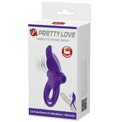 Pretty Love- Anel Para Penis Vibrante Roxo