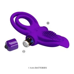 Pretty Love- Anel Para Penis Vibrante Roxo