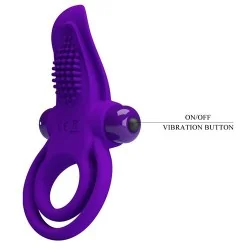 Pretty Love- Anel Para Penis Vibrante Roxo