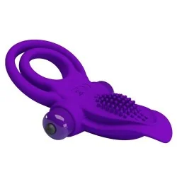 Pretty Love- Anel Para Penis Vibrante Roxo