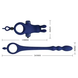 Pretty love - Ayad Anel Vibrador Coelho Com Plug Azul
