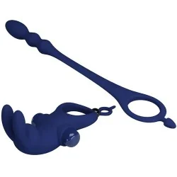 Pretty love - Ayad Anel Vibrador Coelho Com Plug Azul