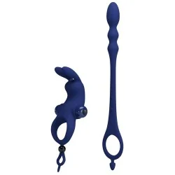 Pretty love - Ayad Anel Vibrador Coelho Com Plug Azul