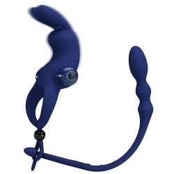 Pretty love - Ayad Anel Vibrador Coelho Com Plug Azul
