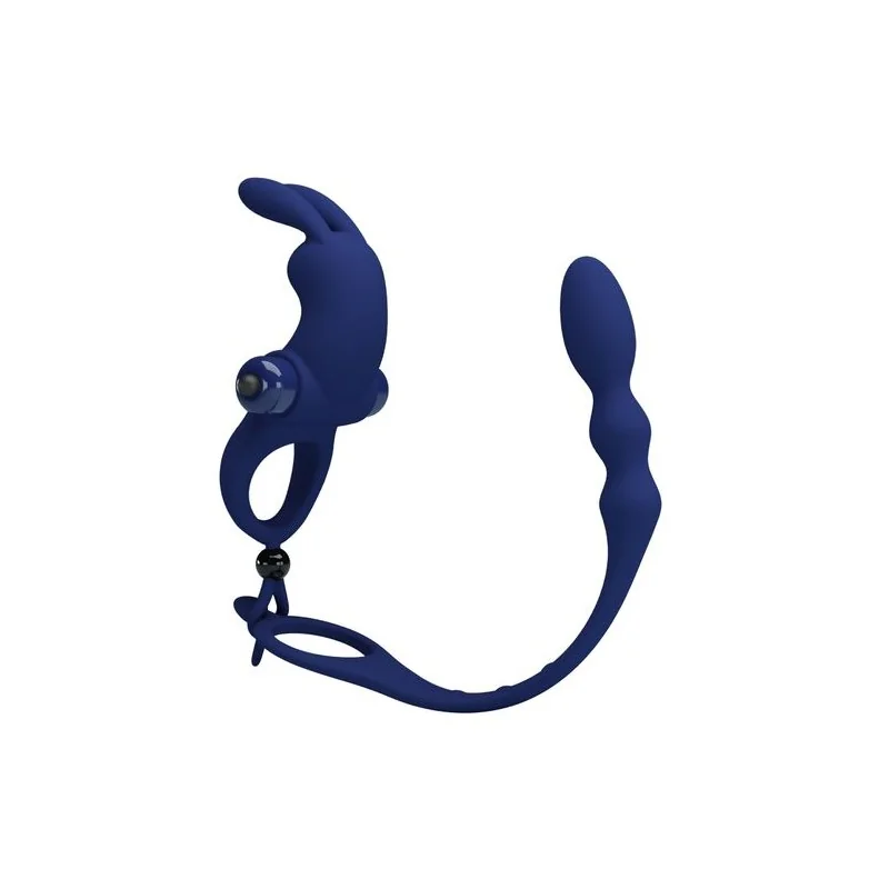 Pretty love - Ayad Anel Vibrador Coelho Com Plug Azul