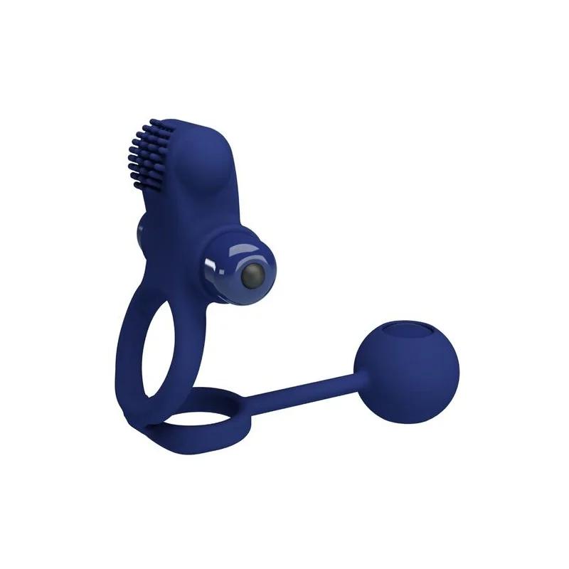 Pretty Love - Remington Anel Vibrador Duplo Com Plug Azul