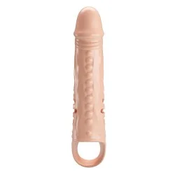 Elegante capa extensora peniana feita de TPE de alta qualidade, projetada para adicionar comprimento e circunferência extras, proporcionando uma experiência de penetração mais intensa e prazerosa.
O design realista com texturas pronunciadas e aberturas laterais intensifica a estimulação, enquanto o anel de base ajuda a manter a manga segura e estável durante o uso. Graças aos extensores internos, o comprimento pode ser personalizado de acordo com as preferências individuais.
Inclui 3 blocos de extensão removíveis que permitem adicionar até 7,5 cm de comprimento, tornando esta manga uma opção versátil e ajustável.

Material: TPE premium macio e flexível
Design texturizado realista para uma estimulação aprimorada.
Inclui 3 extensores internos intercambiáveis.
Extensão máxima: aprox. +7,5 cm
Anel de base para maior estabilidade
Dimensões: Comprimento total aproximado de 24,3 cm
Peso líquido: aprox. 105 g


A Pretty Love fabrica seus produtos seguindo rigorosos padrões de qualidade. Todos os produtos são projetados nos EUA e acompanham garantia de 1 ano contra defeitos de fabricação.