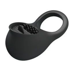 Pretty Love - Anel Para Penis Vibrante Com Lingua Preta