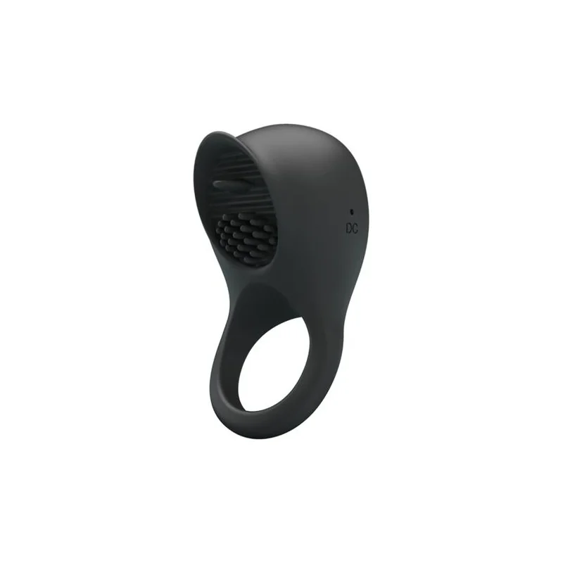Pretty Love - Anel Para Penis Vibrante Com Lingua Preta