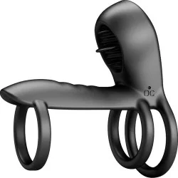 Pretty Love - Bainha De Penis Jammy 12 Vibrações Com Língua De Silicone Recarregável