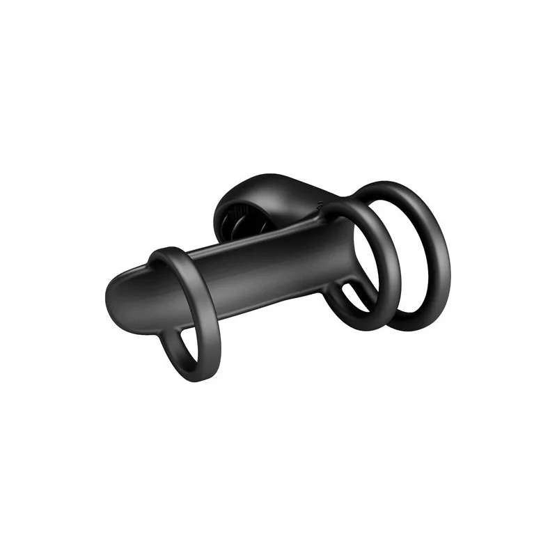 Pretty Love - Bainha De Penis Jammy 12 Vibrações Com Língua De Silicone Recarregável