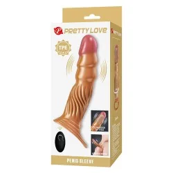Pretty Love - Capa Peniana Texturizada Com Vibração E Controle Remoto