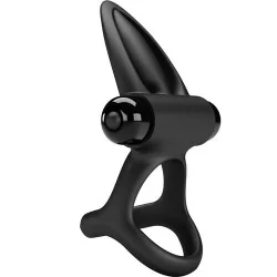 Pretty Love - Anel Vibrante 10 Vibrações Silicone Preto