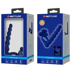 Pretty Love - Ajmal Anel Vibrador Com Plug Azul