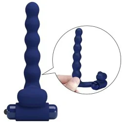 Pretty Love - Ajmal Anel Vibrador Com Plug Azul