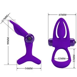 Pretty Love - Anel Vibrador 10 Vibrações Lilás Silicone