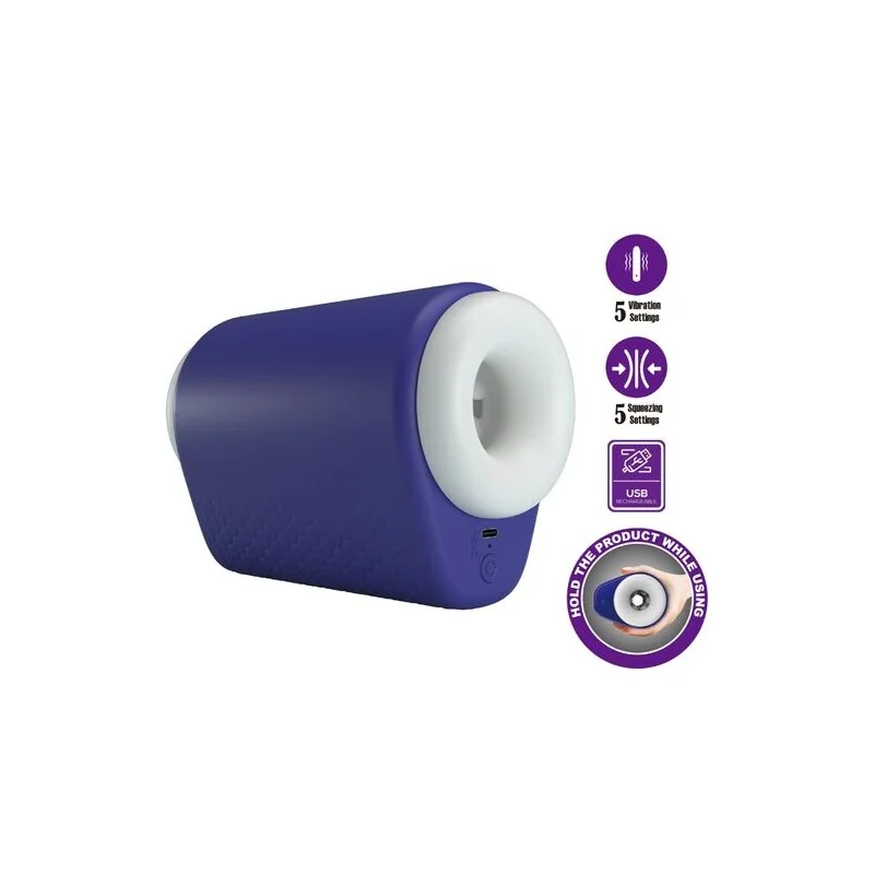 Pretty Love - Dj Lady Masturbador Masculino Com Vibração 5 Ajustes Roxo