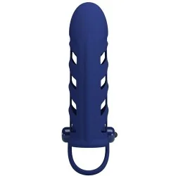 Pretty Love - Altaf Anel Vibrador Com Bainha De Silicone Azul