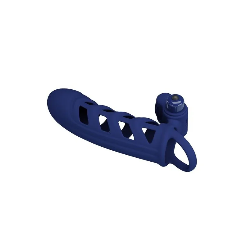 Pretty Love - Altaf Anel Vibrador Com Bainha De Silicone Azul