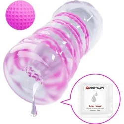 Pretty Love - Masturbador Masculino Fantasy Com Espiral Interna Com Bolas Transparentes