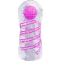 Pretty Love - Masturbador Masculino Fantasy Com Espiral Interna Com Bolas Transparentes